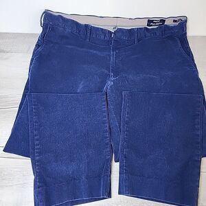 Lands' End Corduroy Pants Men's 42x31 Blue Traditional Fit Stretch Cozycore